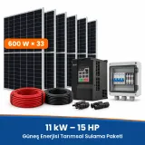 11 kW (15 HP) 380 V 3 Faz Güneş Enerjisi Sulama Sistemi Paketi – görsel 7