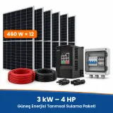 3 kW (4 HP) 380 V 3 Faz Güneş Enerjisi Sulama Sistemi Paketi – görsel 1