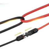 6 mm² Solar Kablo ve MC4 Konnektör Seti — 50 m Kırmızı + 50 m Siyah – görsel 3