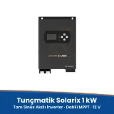 Bağ Evi Güneş Paneli Paketi (12 V Akülü) – Tunçmatik Solarix 1 kW, Lityum veya Jel Akü – görsel 3