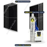 Hegel 2200W AC-DC Solar Dalgıç Pompalı Sulama Paketi - 8 Panelli - 50 Metre - 35 m³/saat – görsel 1