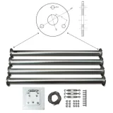 İSTA-BREEZE Windsafe 2000W Rüzgar Türbini Seti 24V/48V + Wind Pro Şarj Kontrol Cihazı + Direk Seti – görsel 9