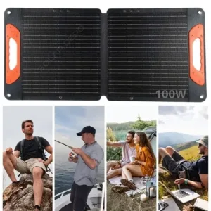 Hegel 100W Katlanabilir Portatif Güneş Paneli (Kamp ve Karavan)