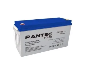 Pantec 150 Amper Jel Akü DE 12-150 Serisi % 50 1300 Cycle