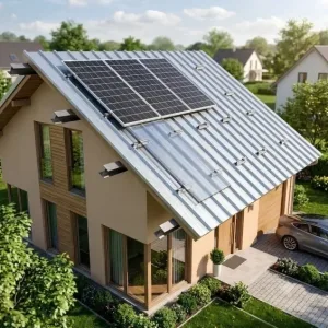 Trapez ve Sandviç Panel Çatı Konstrüksiyonu (Alüminyum, 55 cm Profil)