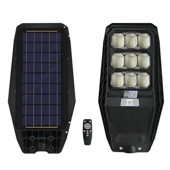 Betatek 100W Solar Park-Bahçe Armatürü — Hareket Sensörlü, Uzaktan Kumandalı