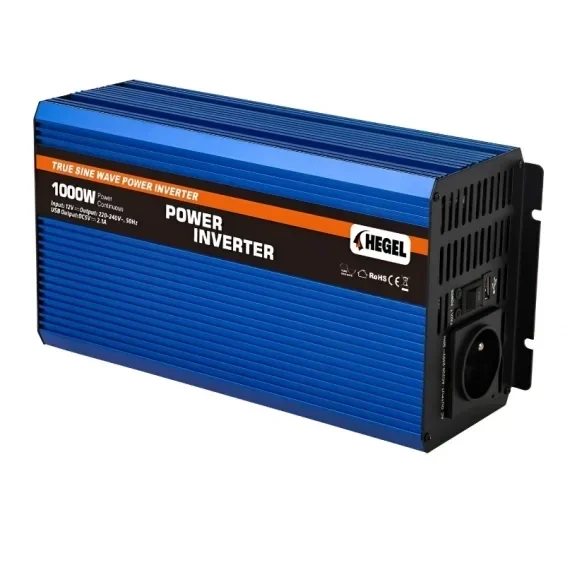 Hegel 1kW 12V Şarjlı Tam Sinüs İnverter (P1000)