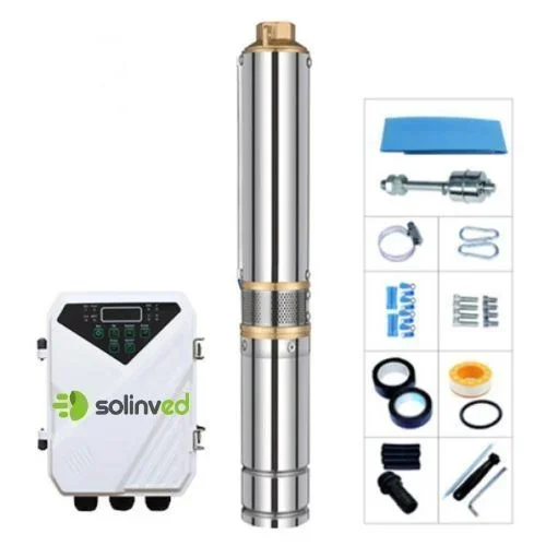 Solinved DC Pompa 3 İnç 48 Volt 500 Watt 1,7 Ton Hmax: 109 mt Outlet: 0,75 – 3TPS1.7-109-48-500