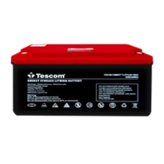 Tescom 12,8V 200Ah LiFePO4 Lityum Akü + Bluetooth