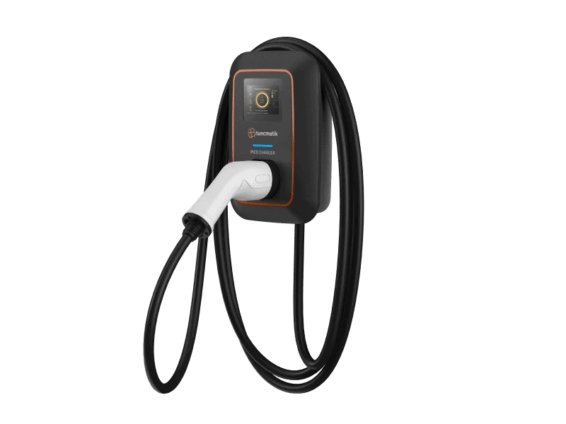 Tunçmatik Pico Charger LCD 7–22 kW Ev Tipi Araç Şarj İstasyonu (Tip 2, Wi-Fi + Bluetooth)
